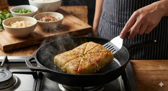 Bánh chưng bị mốc vỏ: Cắt bỏ phần mốc rồi rán lên ăn liệu có an toàn?